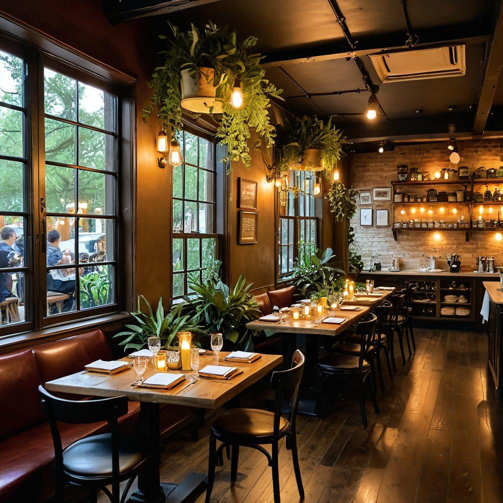 An inviting scene of diverse individuals sharing stories in a cozy café, surrounded by elegant decor, soft lighting, and lush green plants. Include elements like tea cups, artfully arranged pastries, and open notebooks with handwritten notes. Capture the warmth and connection among the group, emphasizing inclusivity and lifestyle elegance. bright colors. cozy atmosphere. super-realistic.